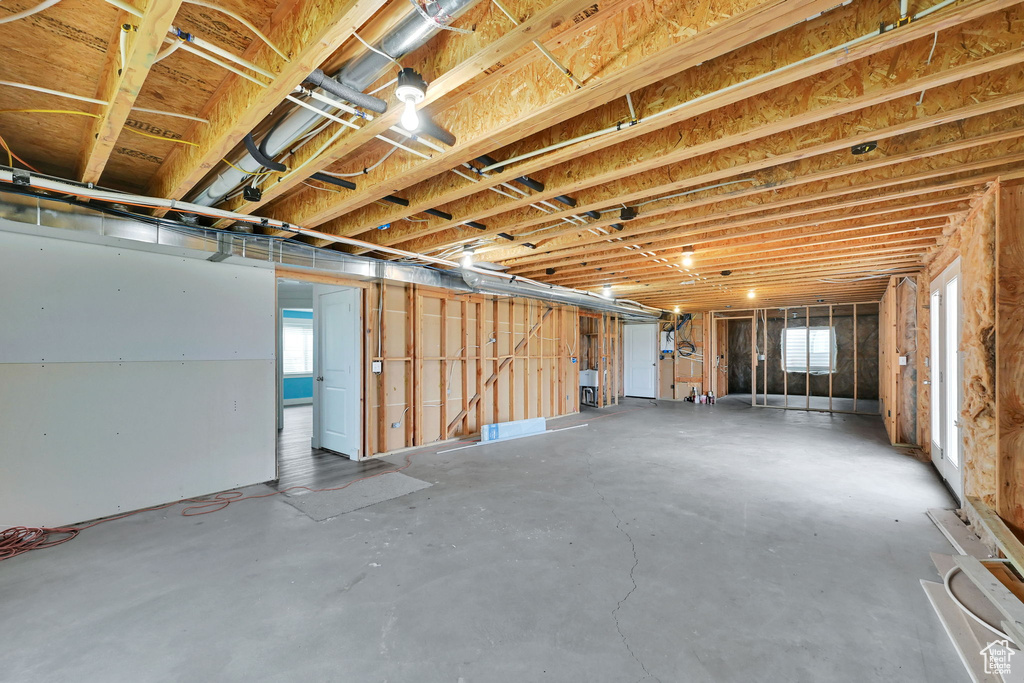 Below grade area featuring healthy amount of natural light