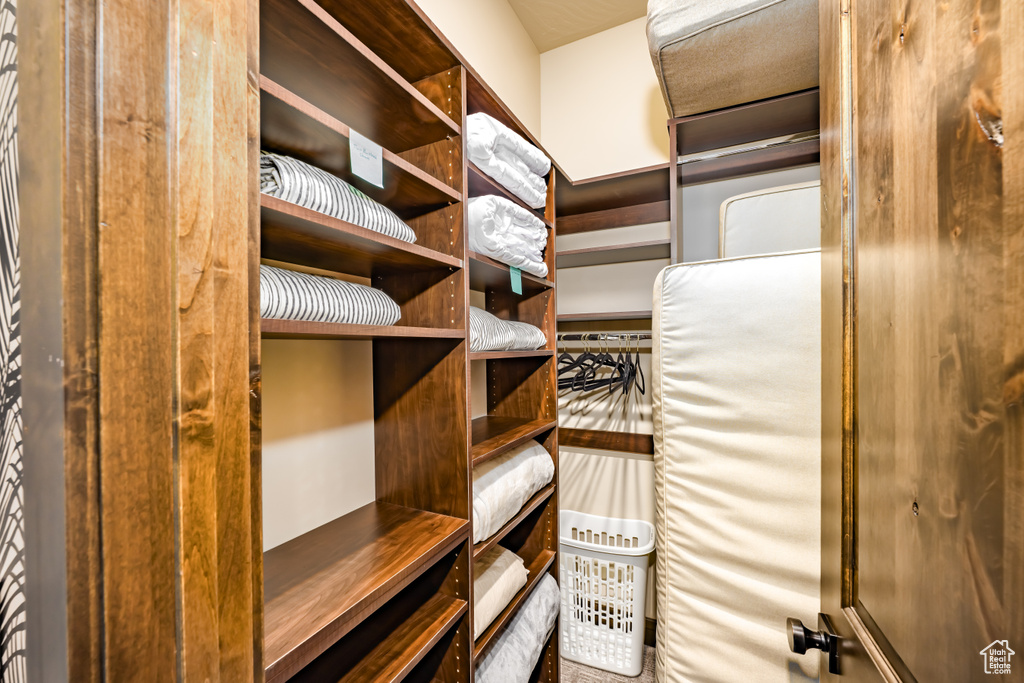 View of spacious closet