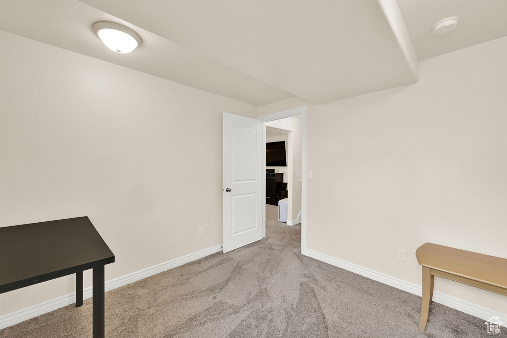 Interior space with baseboards