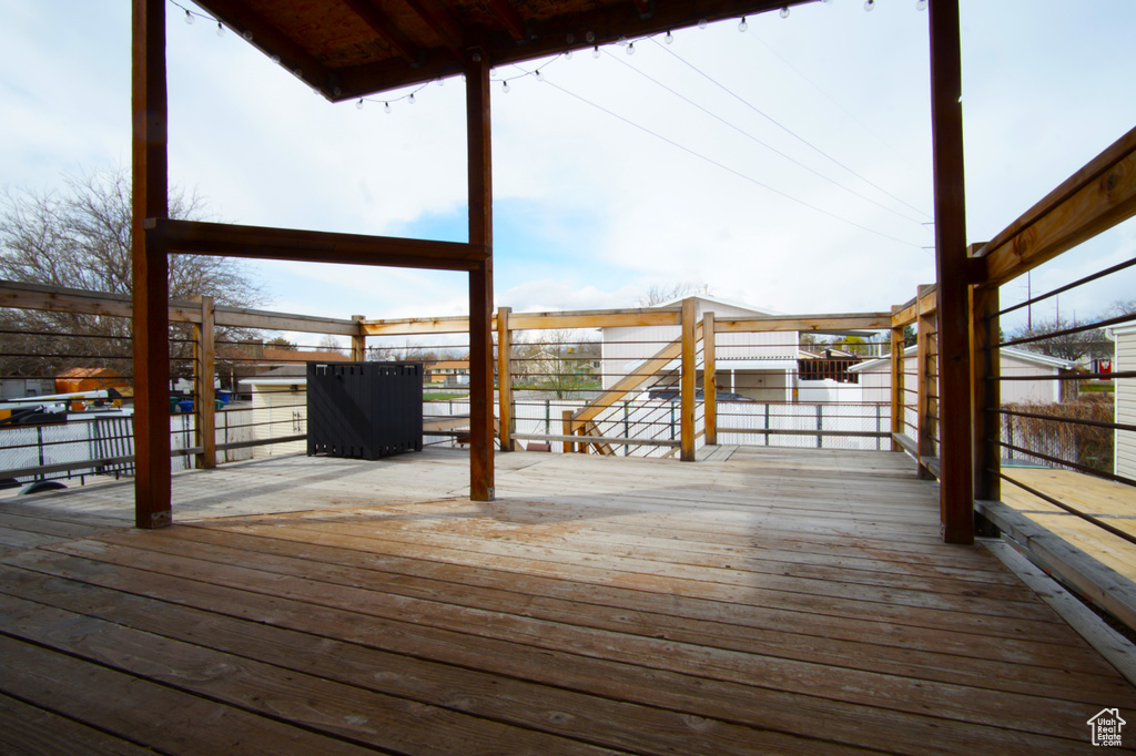 View of deck