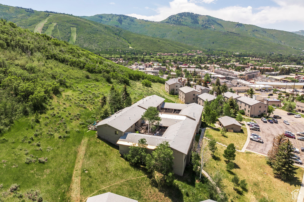 Drone / aerial view of mountains