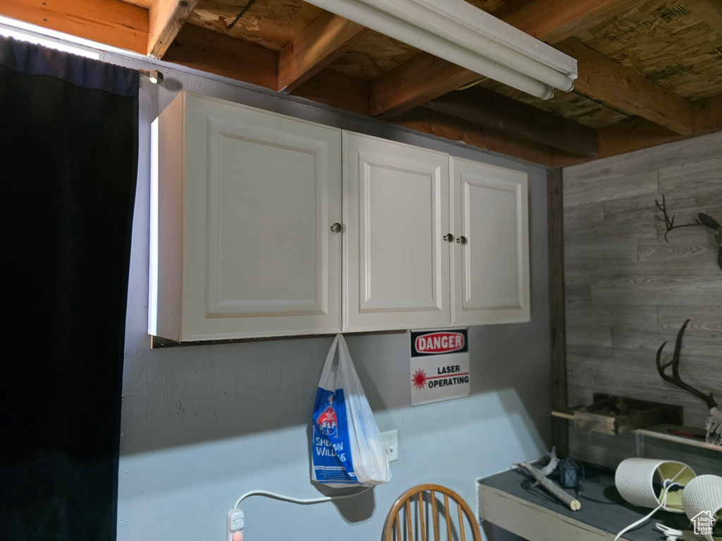 View of laundry area