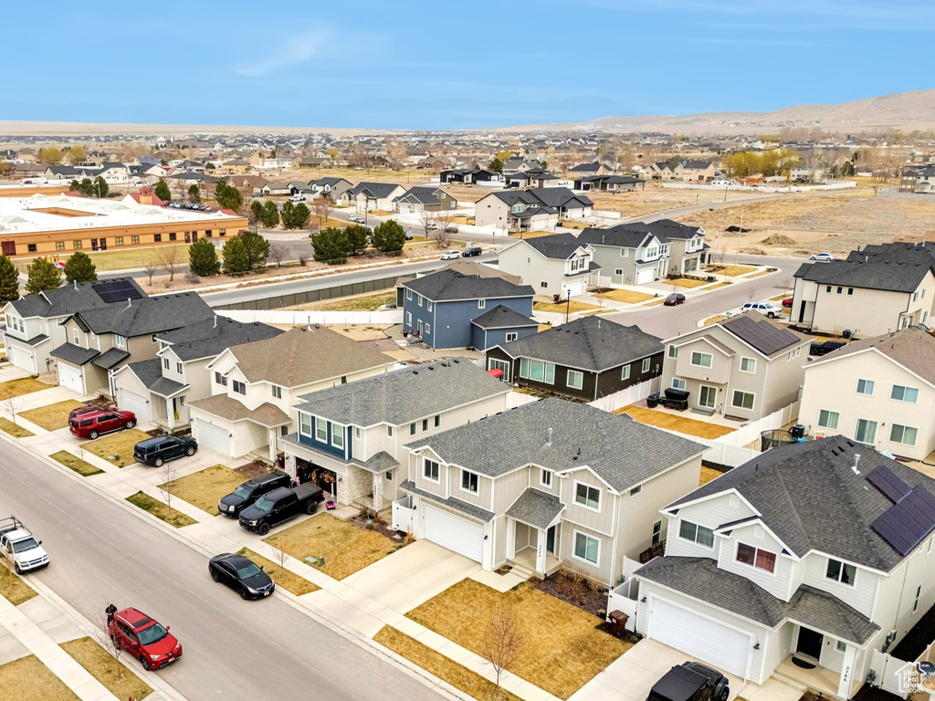 Birds eye view of property featuring a residential view