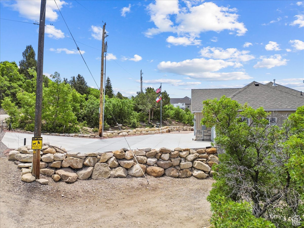 View of yard with a patio area