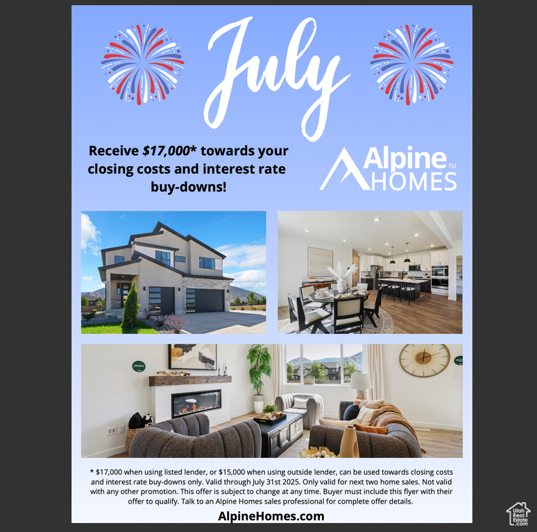 View of marketing collateral with multiple images
