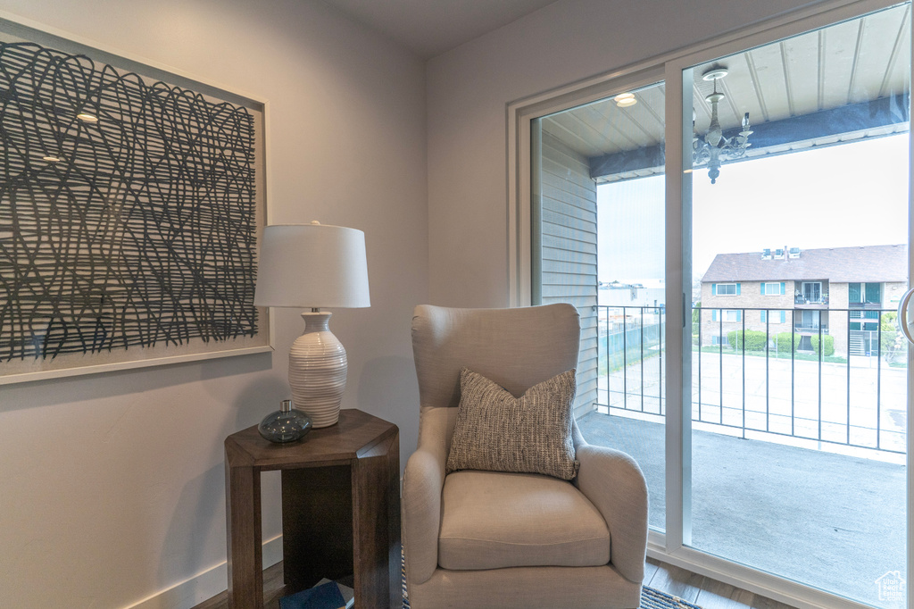 View of living area