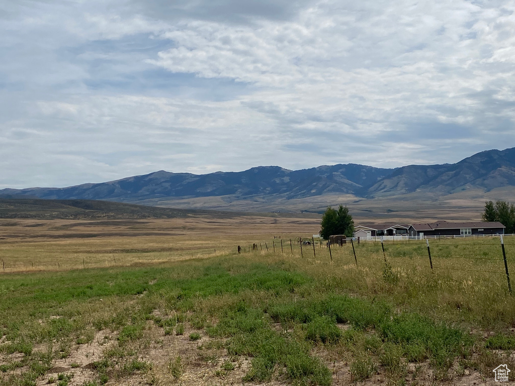 Mountain view featuring a rural view