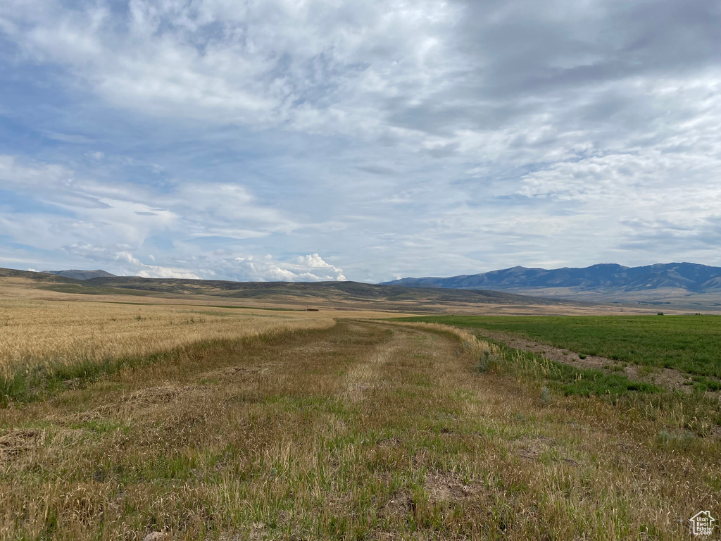 Mountain view featuring a rural view