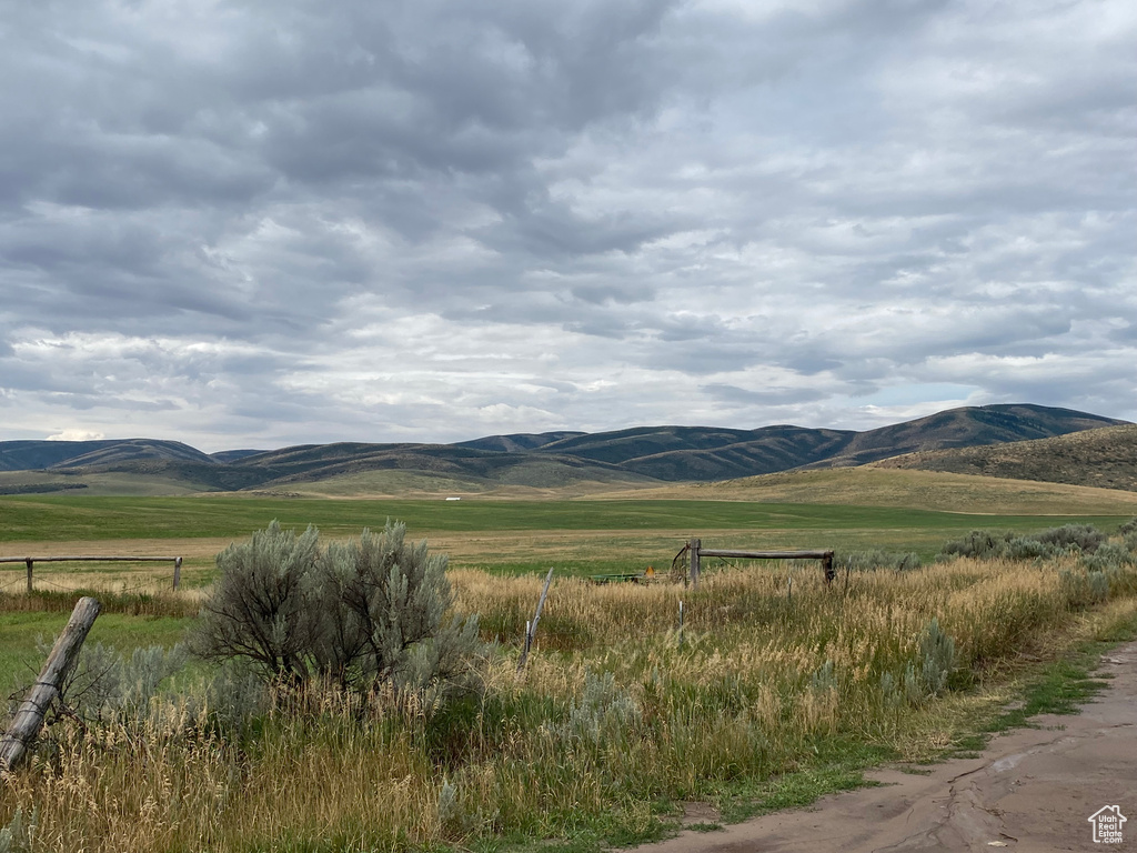 Mountain view with a rural view