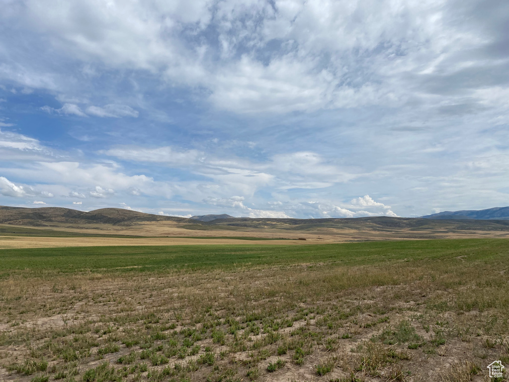 View of mountain feature with a rural view