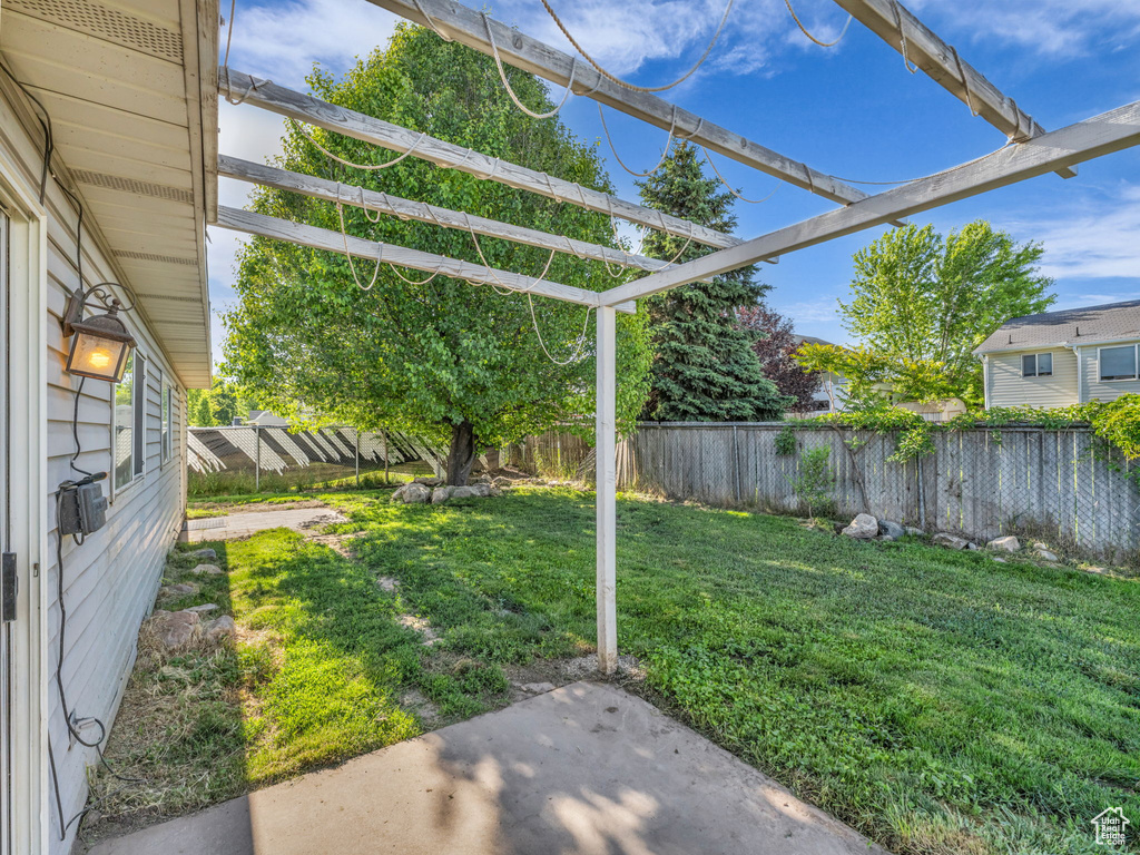 View of yard featuring a patio area
