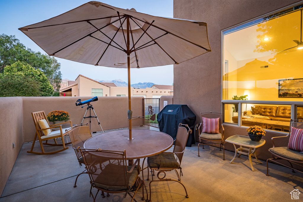 View of patio / terrace featuring area for grilling