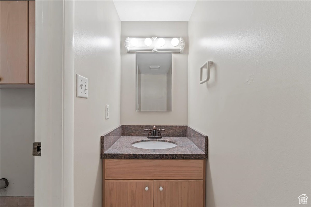 Bathroom featuring vanity