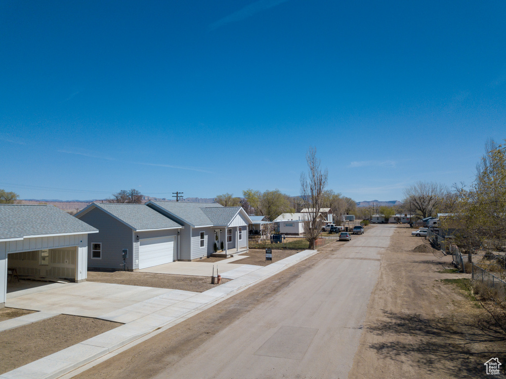 View of street featuring a residential view