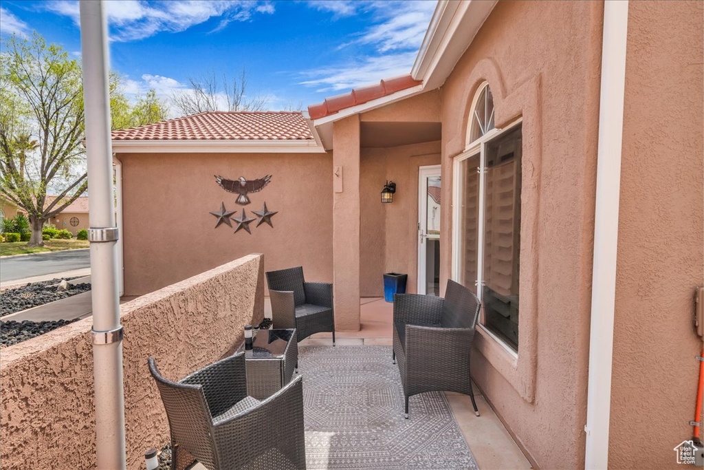 View of patio