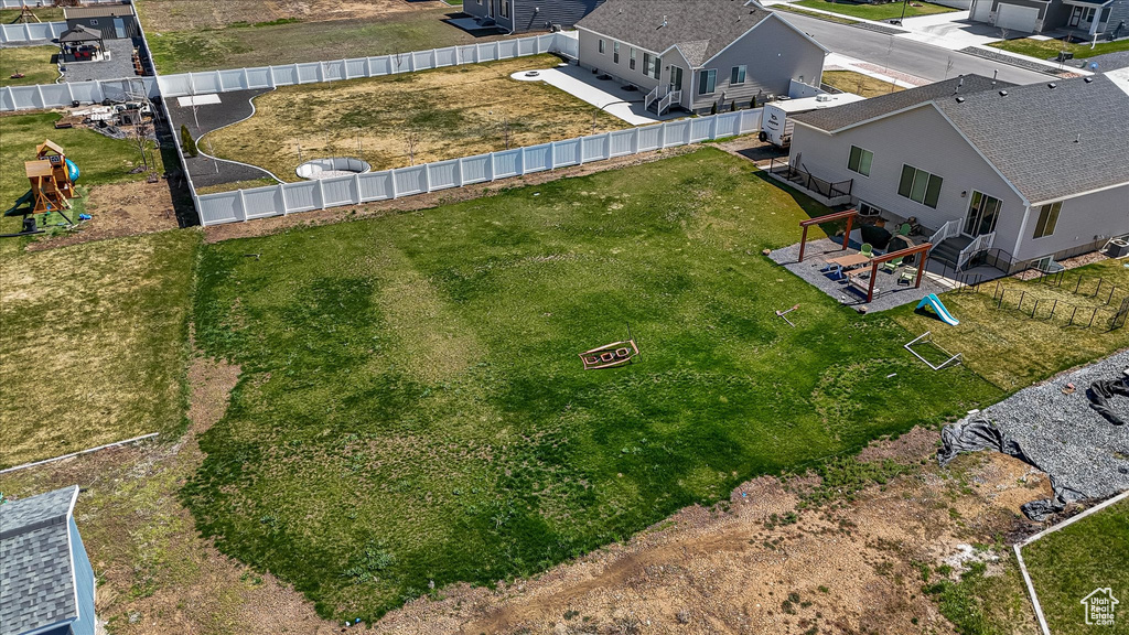 View from above of property