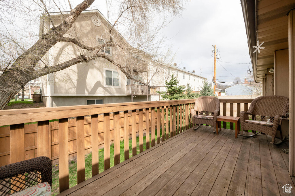 View of deck
