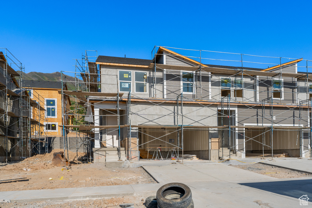 View of unfinished property