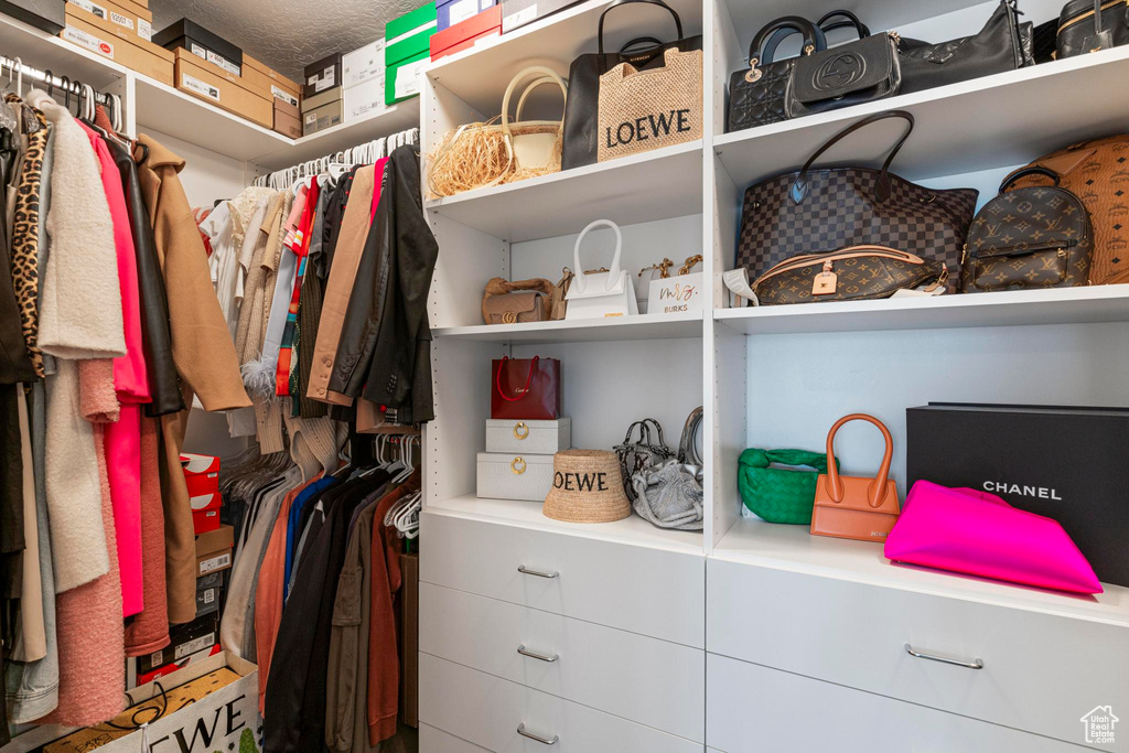 View of spacious closet