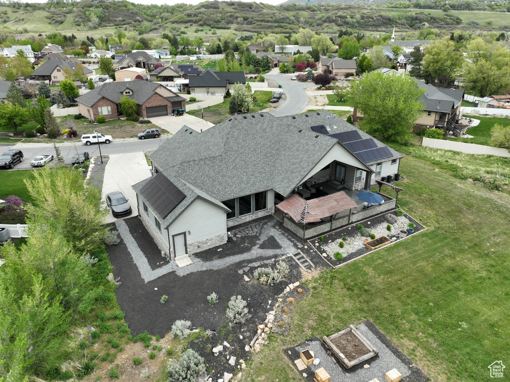 Bird\\\'s eye view featuring a residential view
