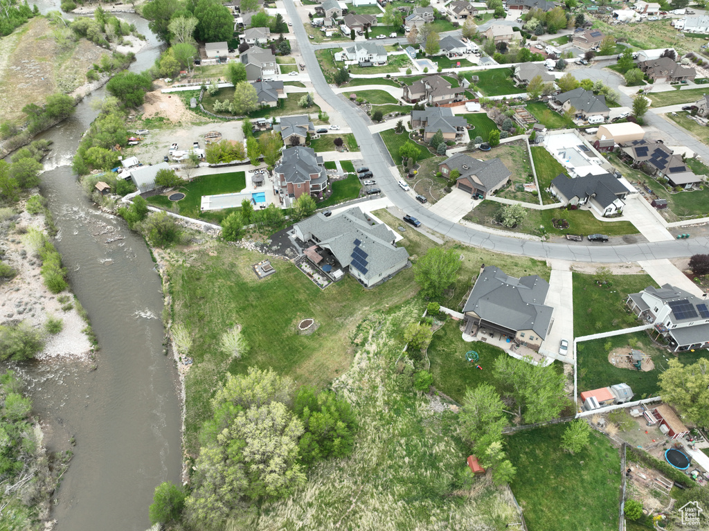 Aerial view featuring a residential view