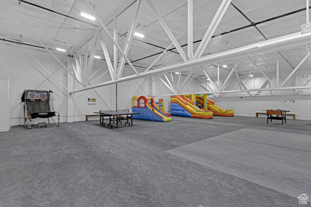 Misc room with carpet flooring
