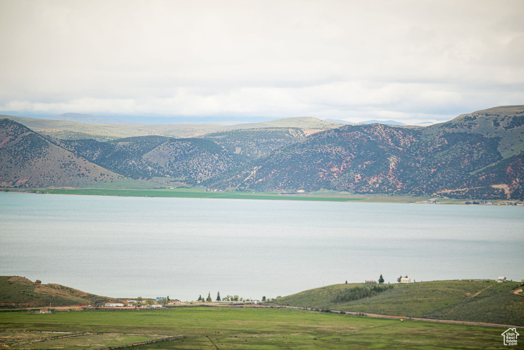 Water view with mountains