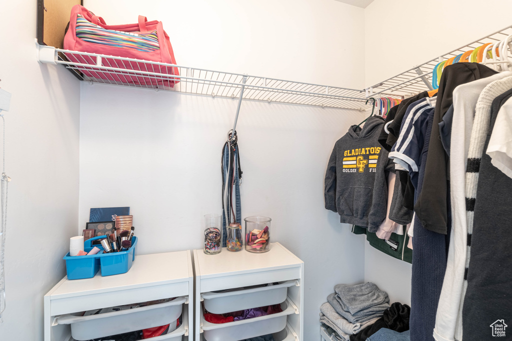 View of spacious closet