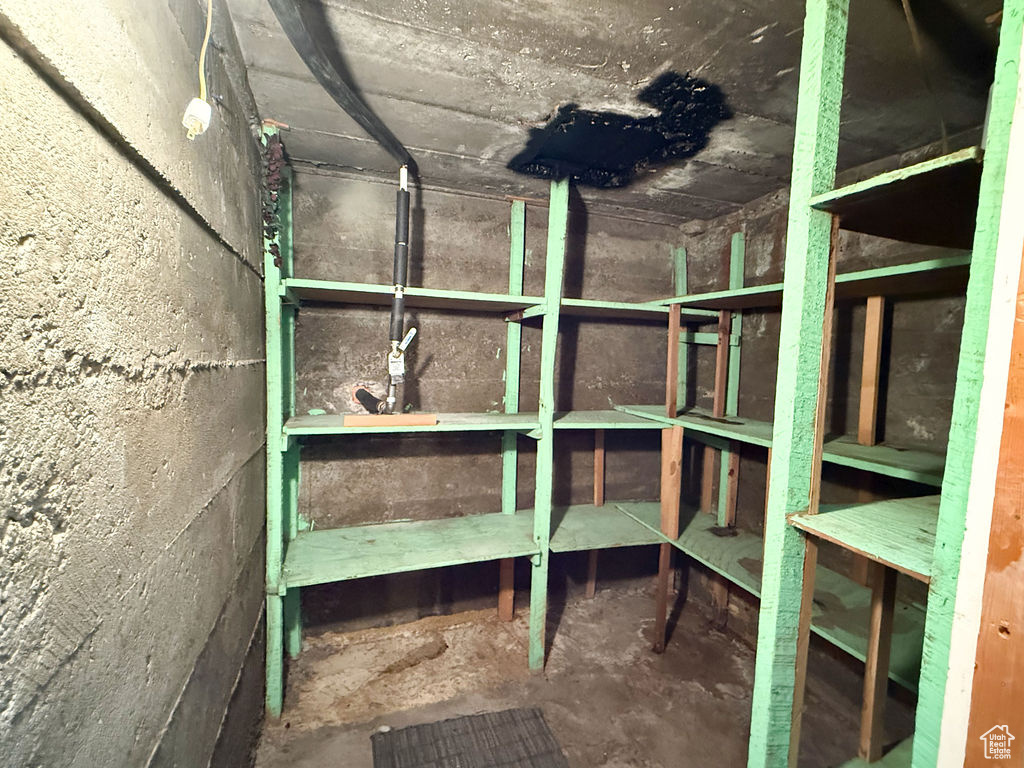 View of storage room