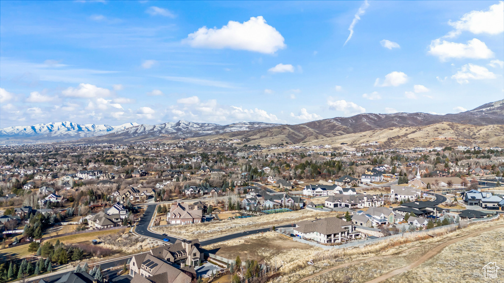 View of mountain feature with a residential view