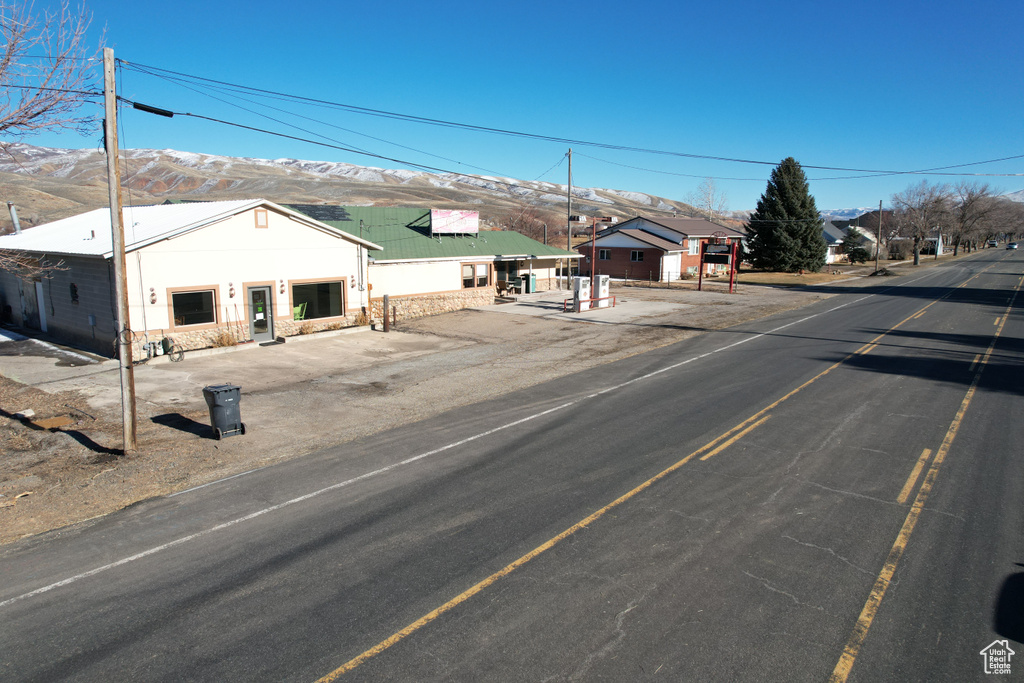 View of road featuring a mountain view