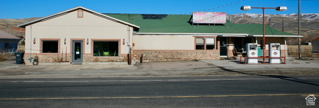 View of property featuring a mountain view