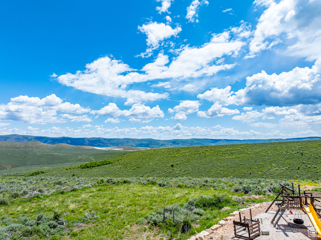 View of mountain background