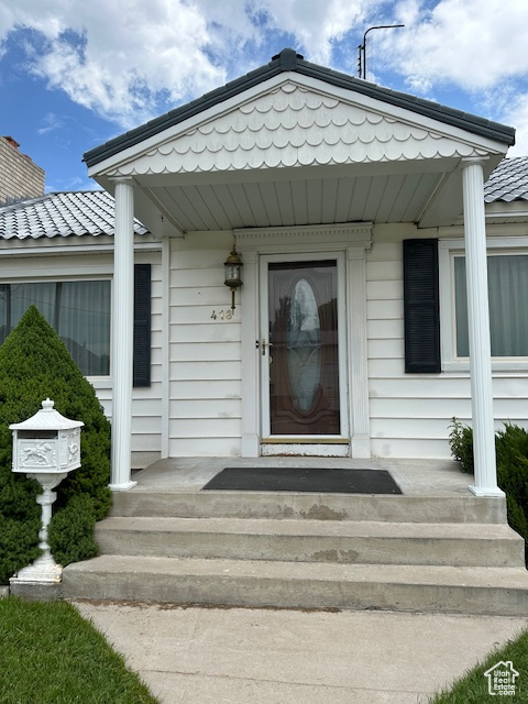 Entrance to property