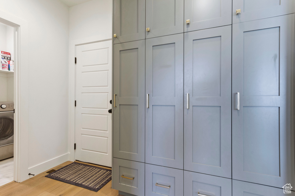 Closet featuring washer / clothes dryer
