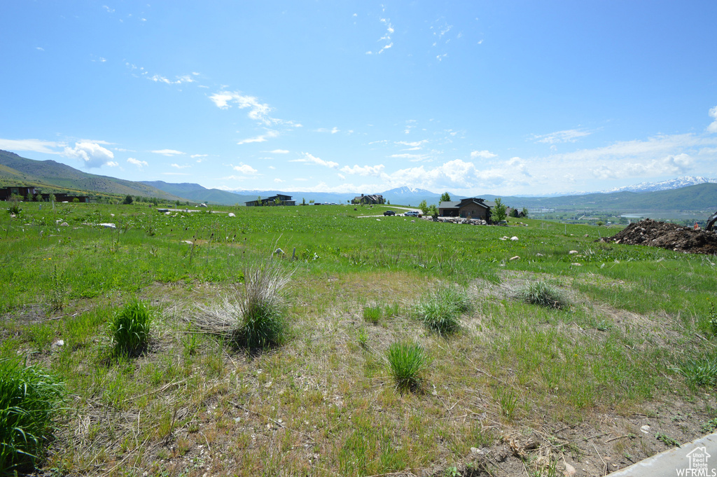 View of mountain feature featuring a rural view