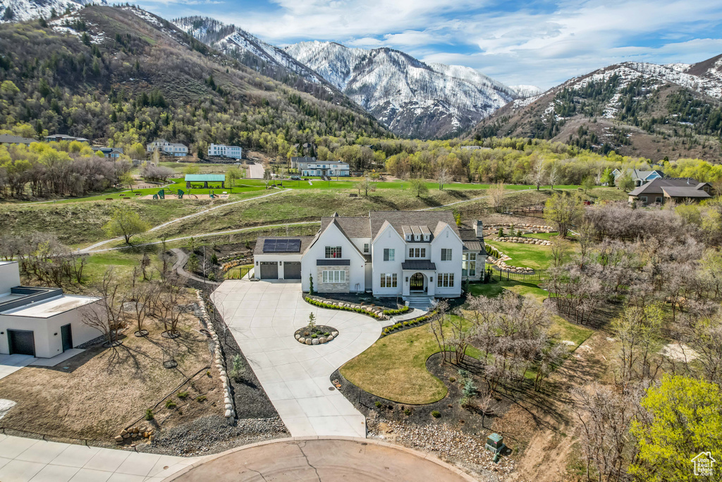 View of mountain background