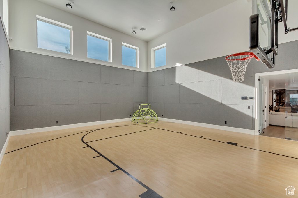 View of sport court with basketball court