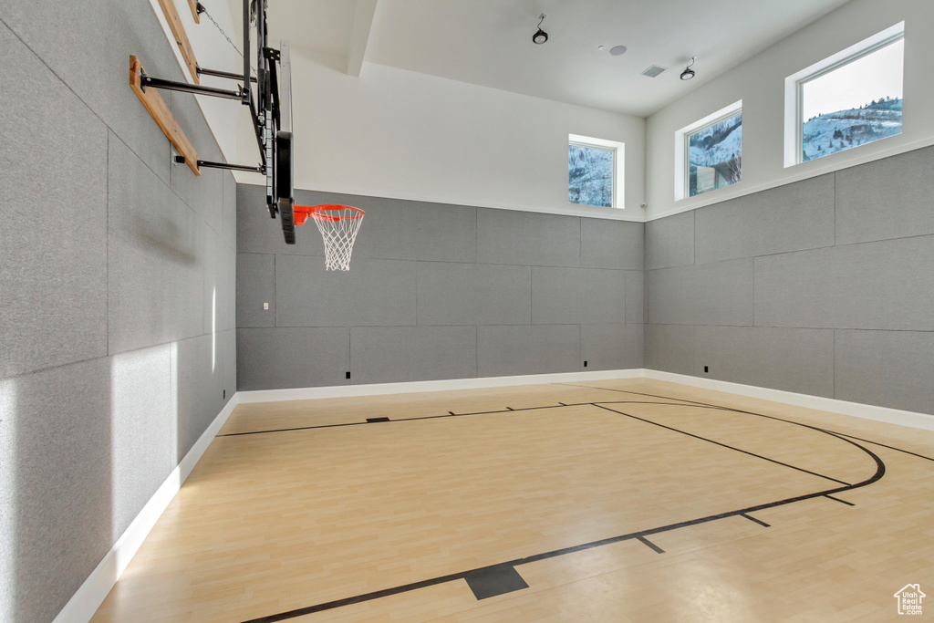 View of sport court with basketball court