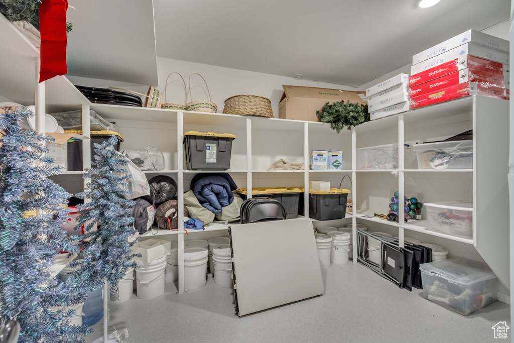 View of storage area
