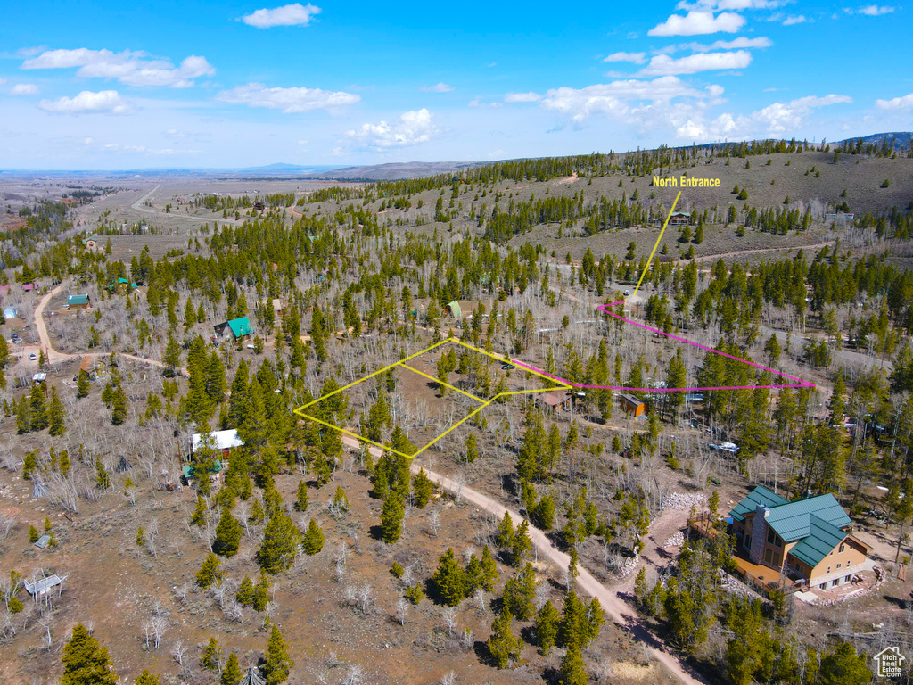 Drone / aerial view featuring a rural view