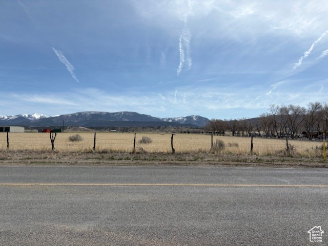 View of mountain feature featuring a rural view