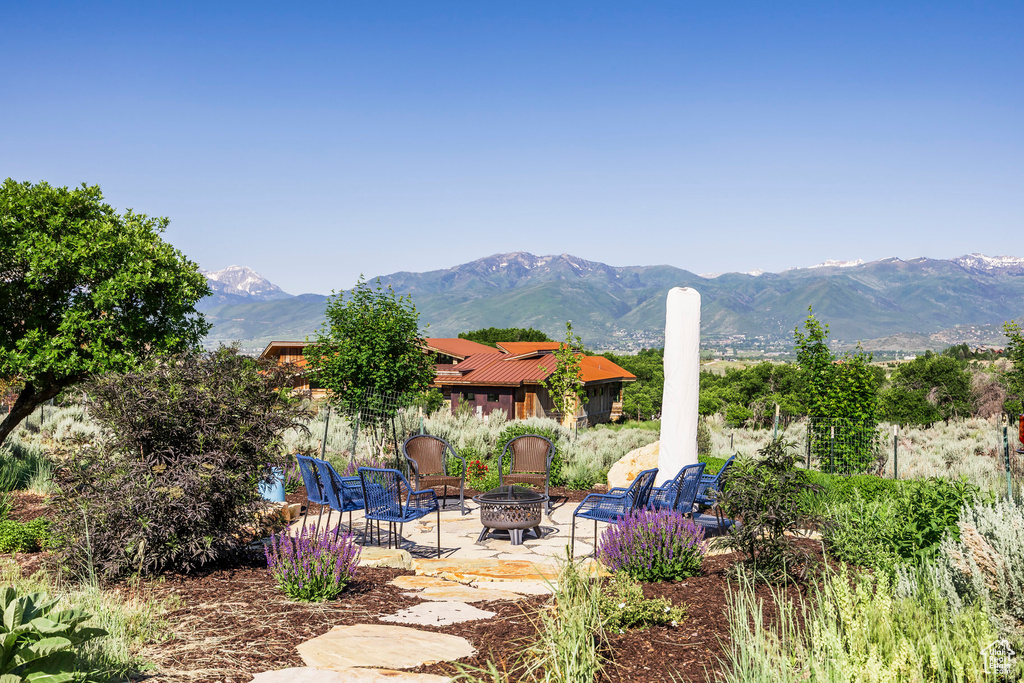 View of mountain backdrop