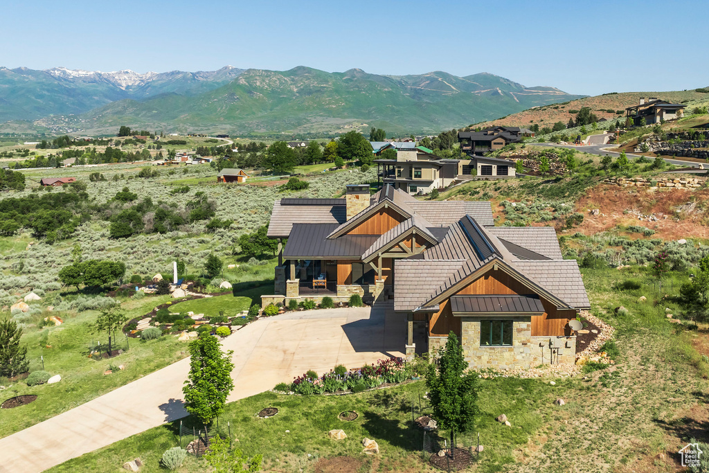 View of mountain background