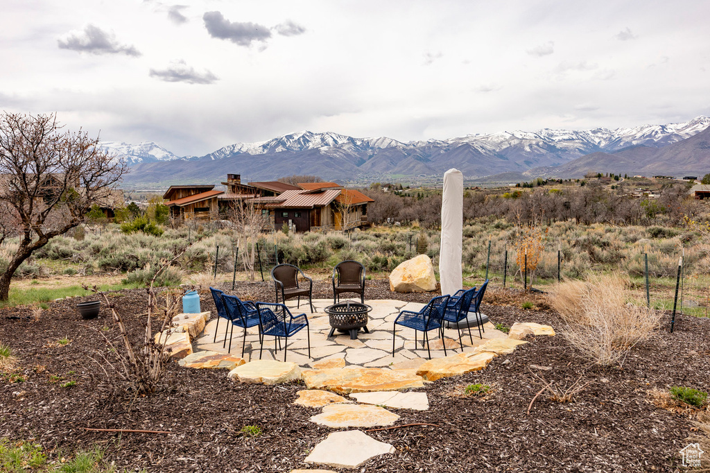 View of mountain background