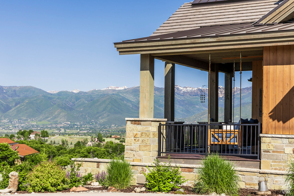 View of mountain backdrop