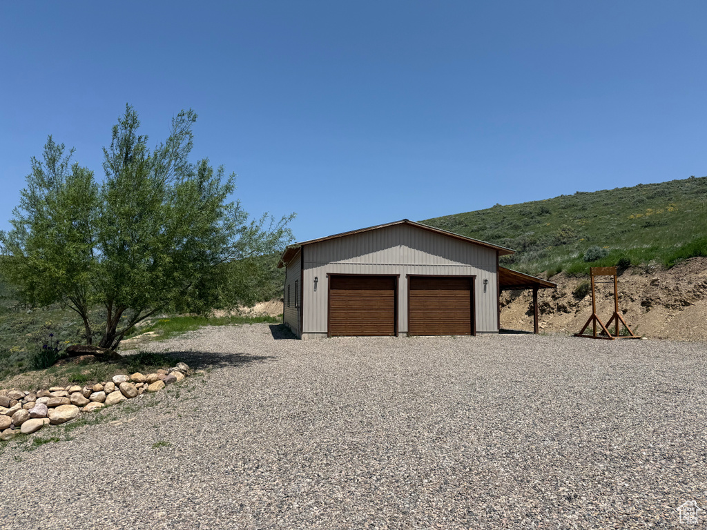 Garage with a detached garage