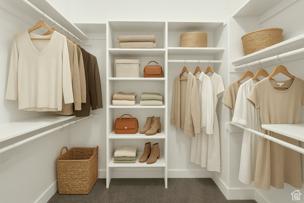 View of spacious closet