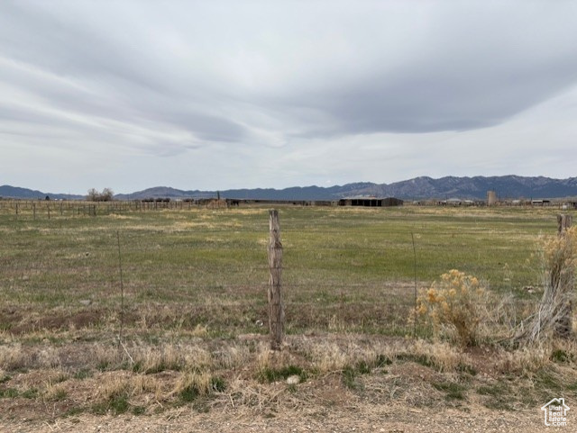 View of mountain feature with a rural view