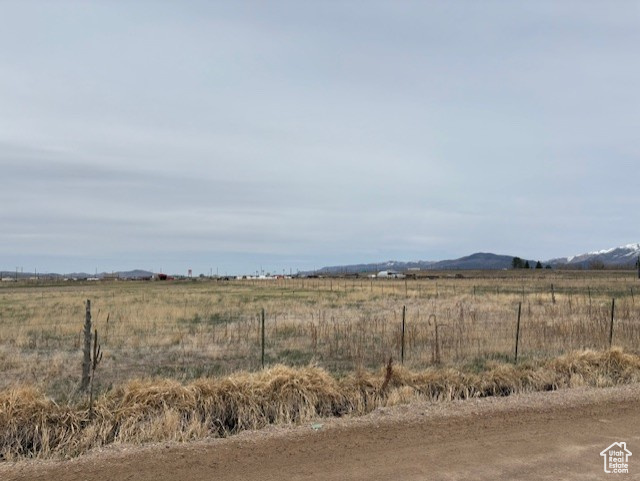 View of mountain feature with a rural view